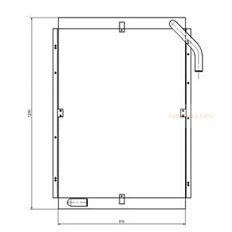Hydraulic Oil Cooler for Hyundai Excavator R320