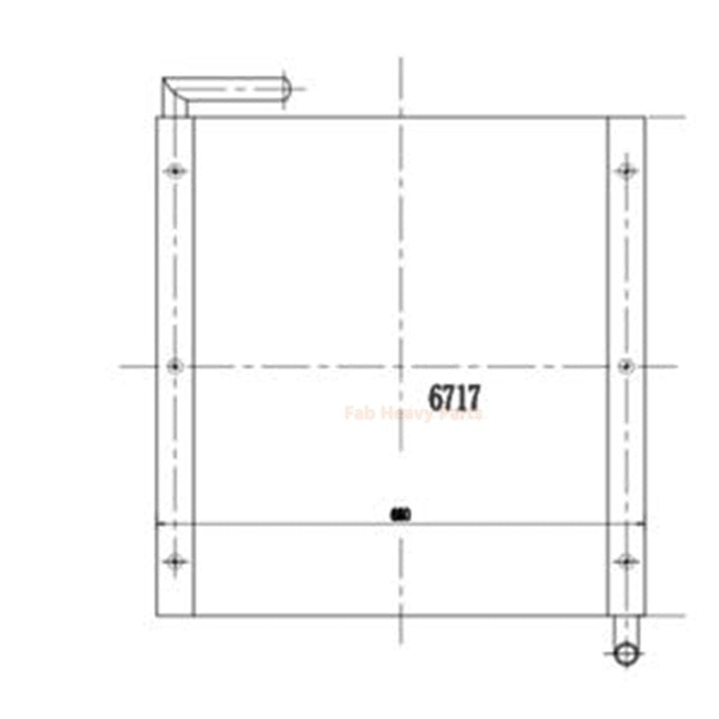 Hydraulic Oil Cooler for Kobelco Excavator SK120-5