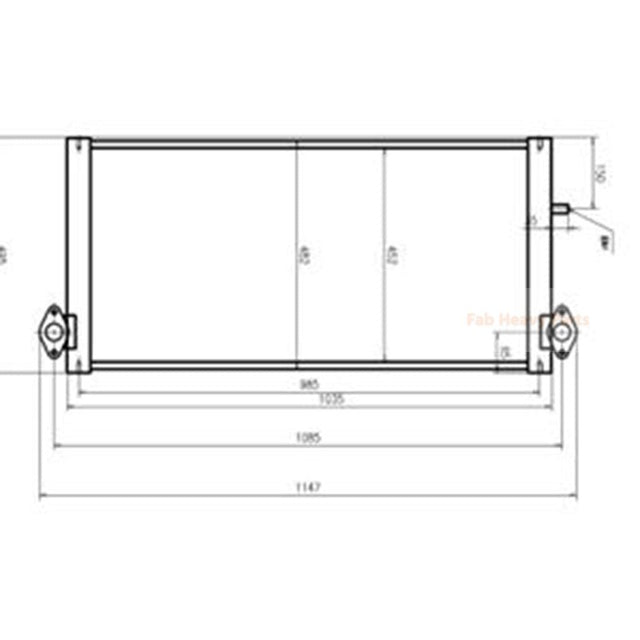 Hydraulic Oil Cooler K1008128 for Doosan Excavator DX225LC DX225NLC DX190W DX210W