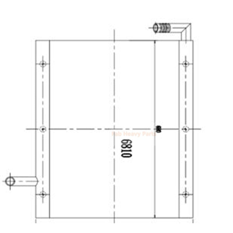 Hydraulic Oil Cooler LN00036 for Sumitomo Excavator SH120-2