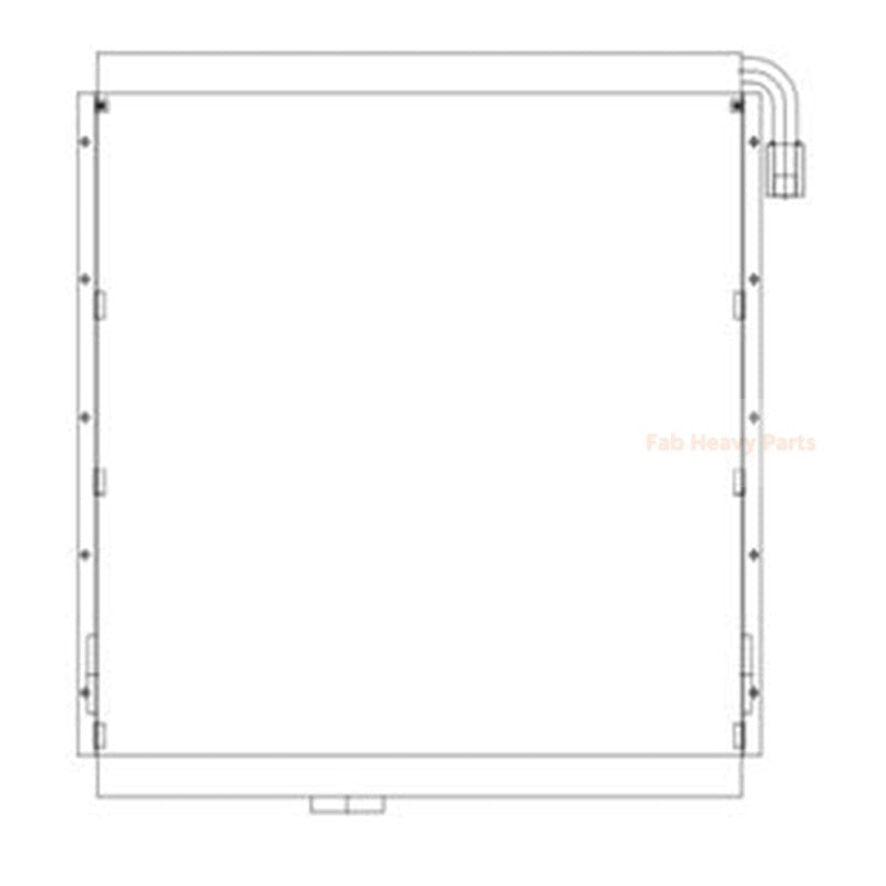 Hydraulikölkühler TB00731/02 für Hitachi-Bagger EX600