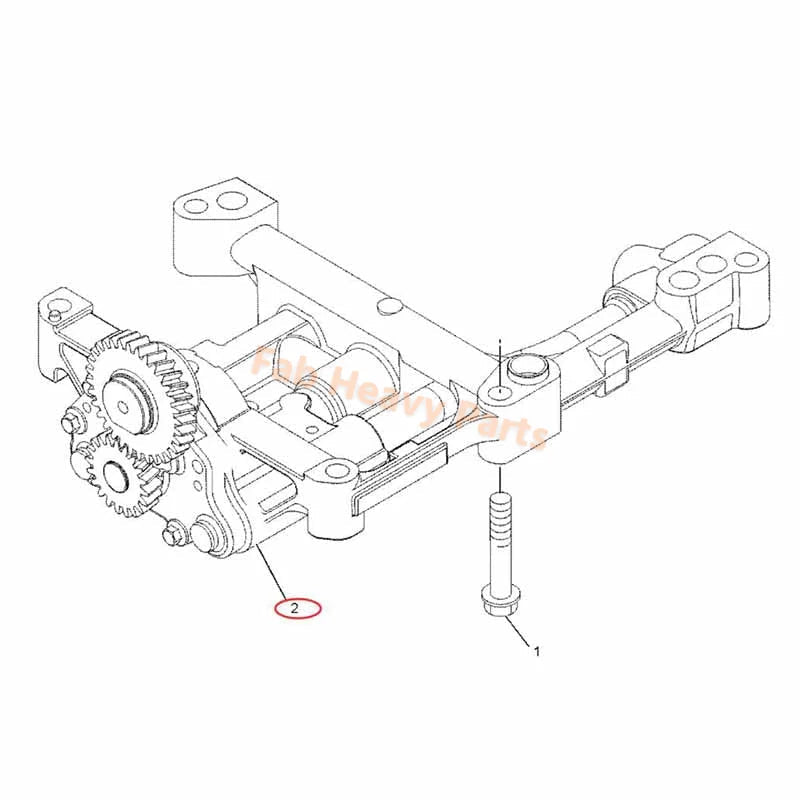Oil Pump 225 - 8329 2258329 Fits for Caterpillar CAT Engine C4.4 Excavator 312D2 315C 318D2 L M313C M315C M317D2 Backhoe 414E 428D 432E 450E - Fab Heavy Parts