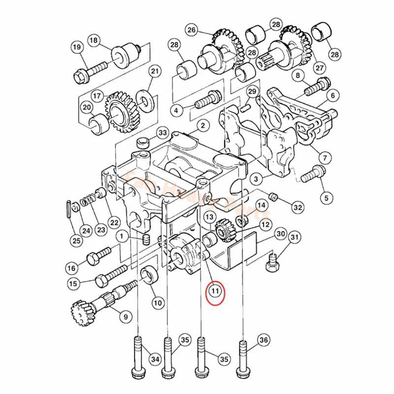 Oil Pump 293177A1 Fits for Case Tractor c100 c70 c80 c90 cx100 cx70 cx80 cx90 mx100c mx80c mx90c - Fab Heavy Parts
