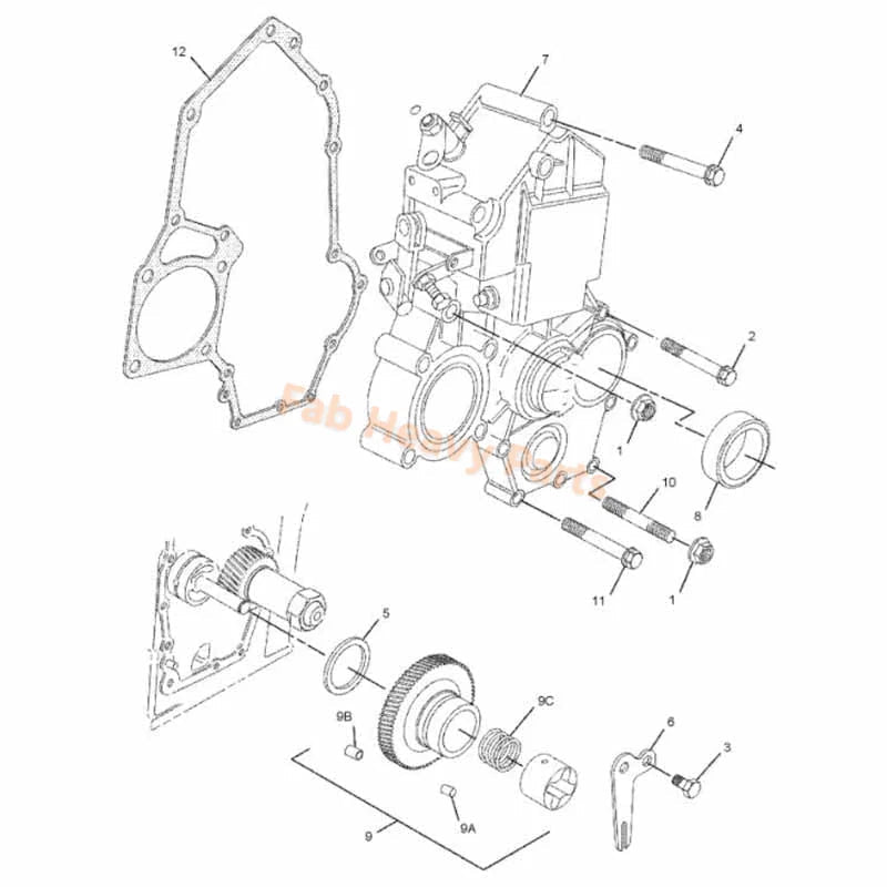 Oil Pump 339 - 3016 3393016 Fits for Caterpillar CAT Engine 3003 3011C C1.1 C1.6 Excavator 301.5 301.7CR 302 - Fab Heavy Parts