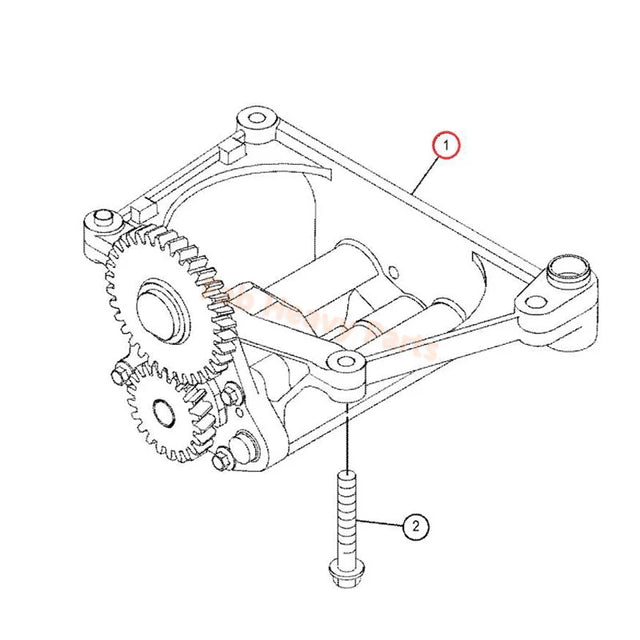 Pompa dell'olio 4200454 420-0454 adatta per escavatore Caterpillar CAT Engine C6.6 C7.1 M316D M318D M322D