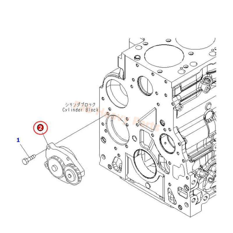 Oil Pump 6754 - 51 - 1100 Fits for Komatsu Engine 6D107 SAA6D107E - 1B SAA6D107E - 1E Excavator PW180 - 7E0 PW220 - 7E0 - Fab Heavy Parts