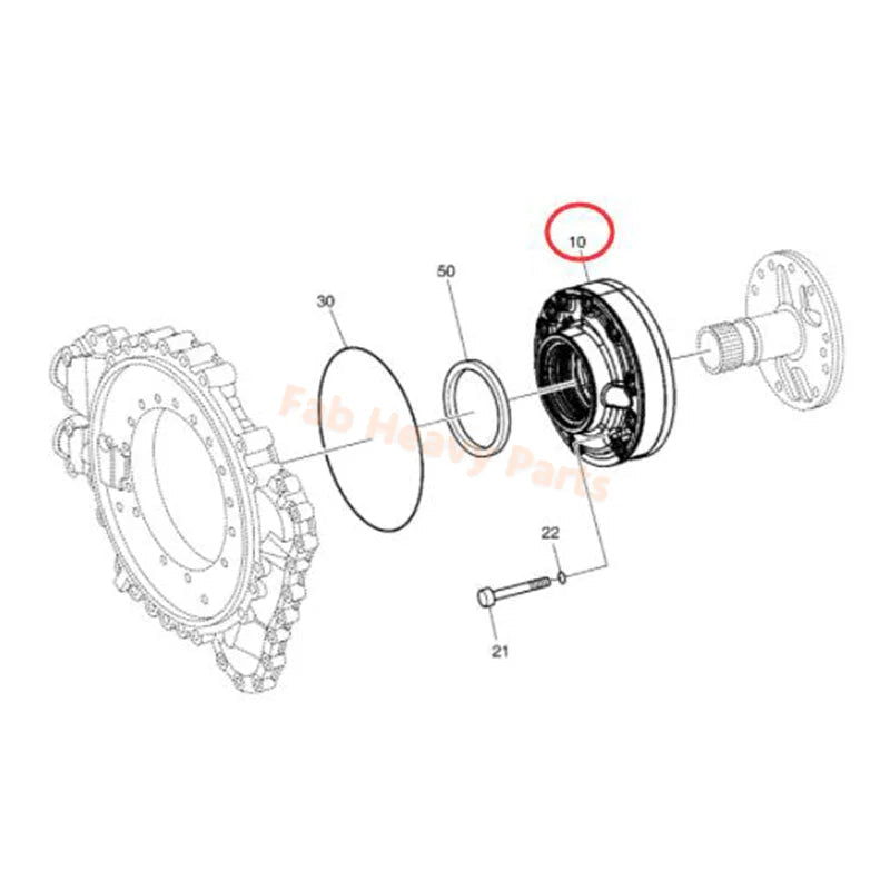 Oil Pump K9000610 for Doosan Daewoo Wheel Loader DL250 DL250 - 3 DL250A DL250TC DL250TC - 3 DL300 DL300 - 3 DL350 DL350 - 3 MEGA 250 - V 300 - V - Fab Heavy Parts