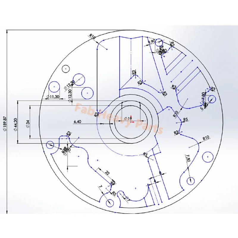 Oil Pump VOE11716780 for Volvo BL60 BL60B BL61 BL61B BL61PLUS BL70 BL70B BL71 BL71B BL71PLUS - Fab Heavy Parts