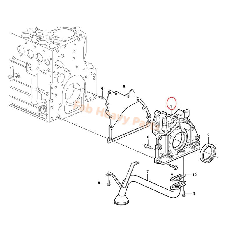 Oil pump VOE23170999 for Volvo Engine D6D D6E D6H - Fab Heavy Parts