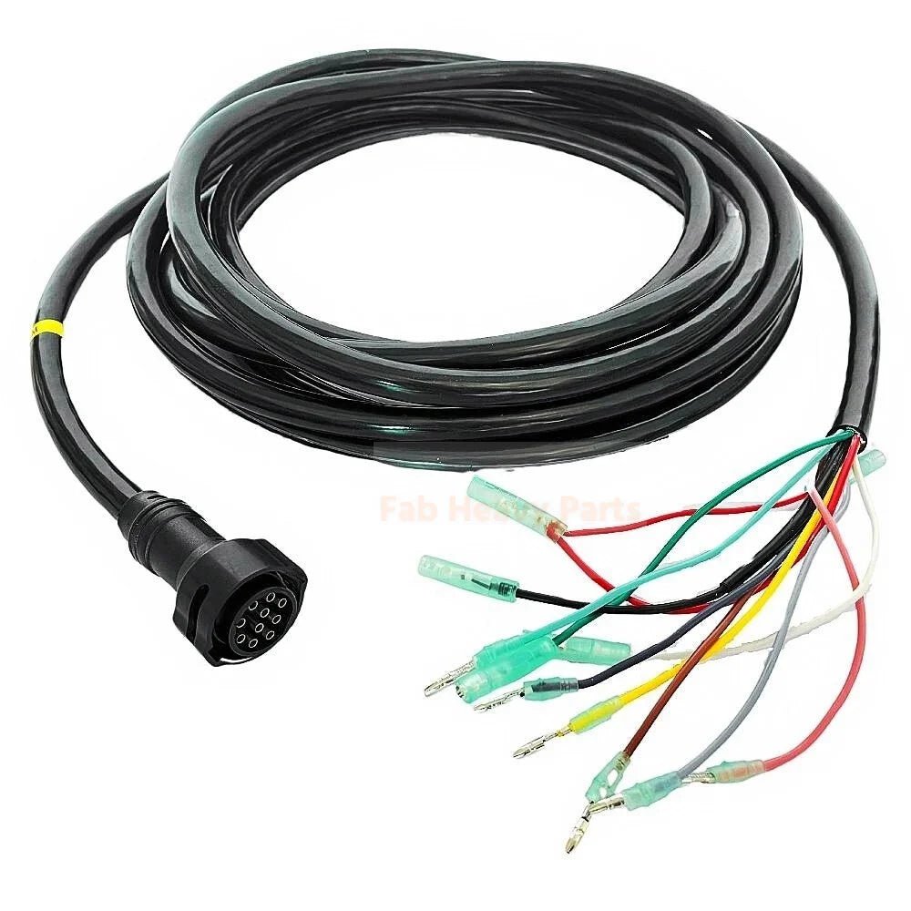 Outboard For Yamaha Control Box Main Wire Harness 688 - 8258A - 20 10PINS 16.4FT/5M - Fab Heavy Parts