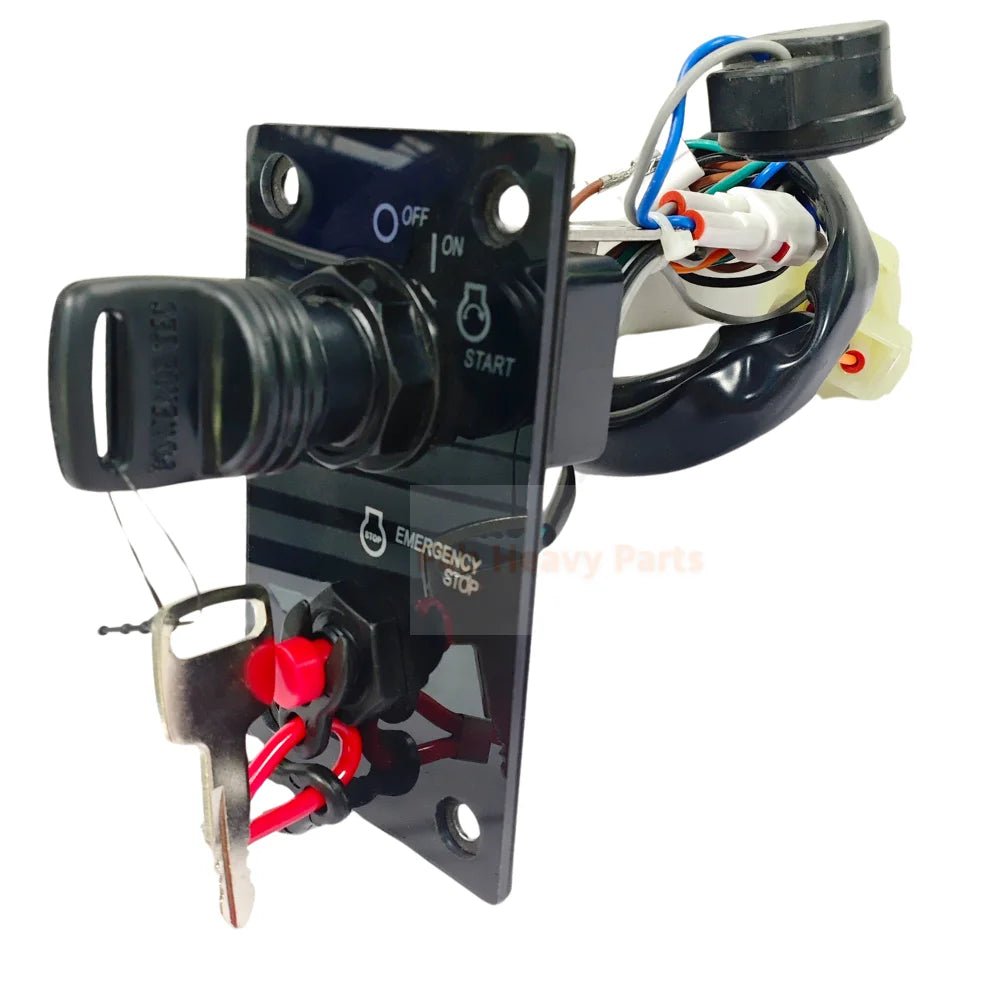 Outboard Single Ignition Key Switch Panel Top Control Box 37100 - 96J24 Fits for Suzuki - Fab Heavy Parts