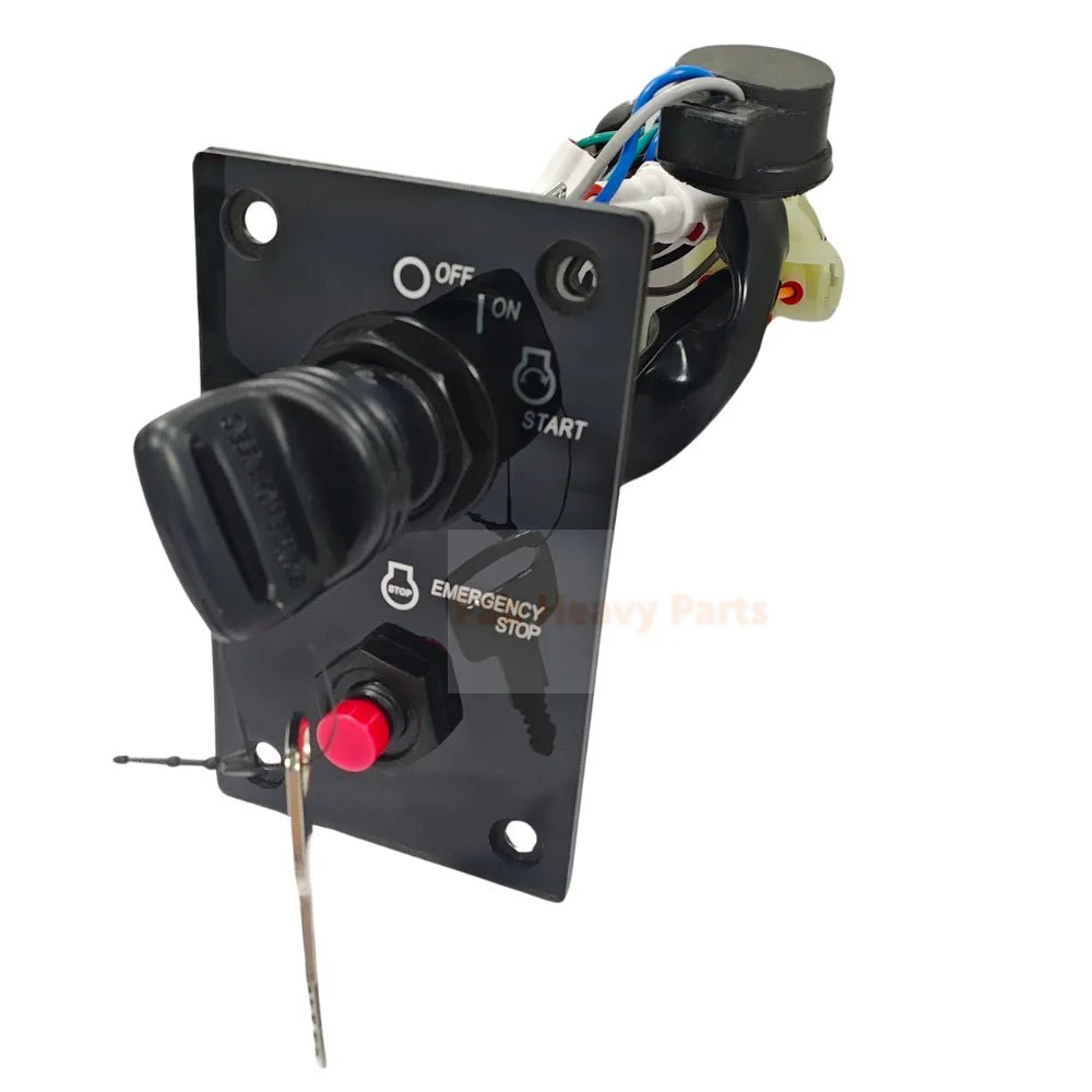 Outboard Single Ignition Key Switch Panel Top Control Box 37100 - 96J24 Fits for Suzuki - Fab Heavy Parts