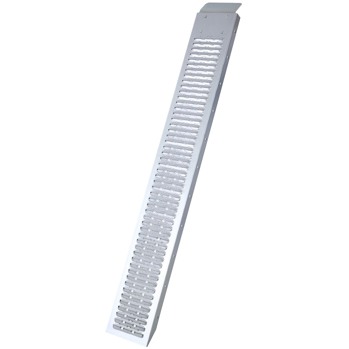 Pack of 2 66" L 960lbs Capacity Loading Ramps with 2pcs Tie Straps 1Pair Gloves - Silver - Fab Heavy Parts