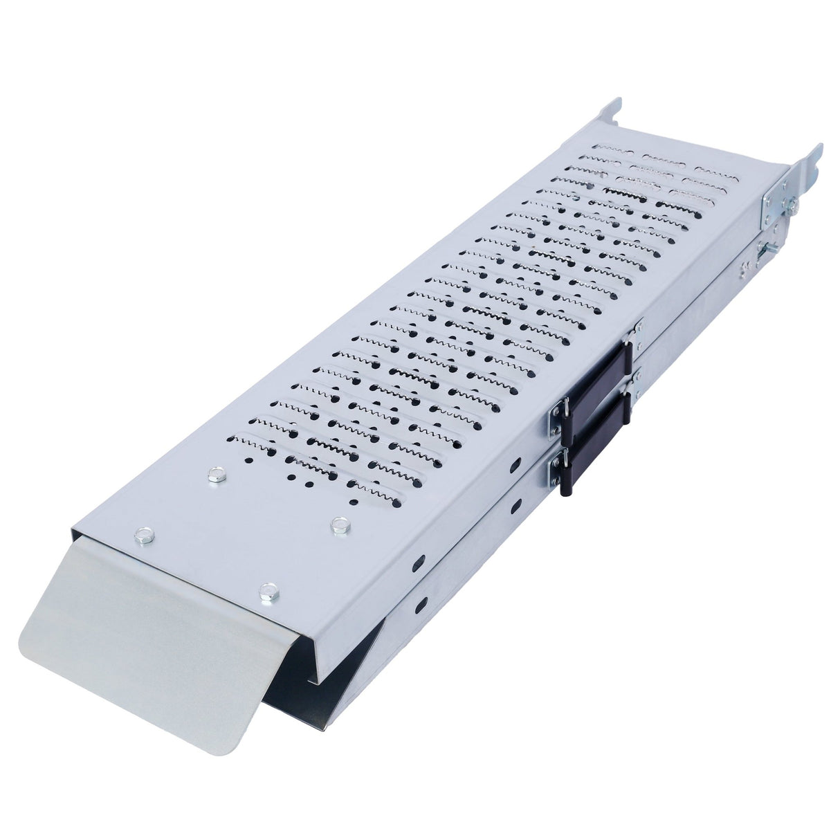 Pack of 2 Loading Ramps Folding 950 lbs Max Size 63'' - Silver - Fab Heavy Parts