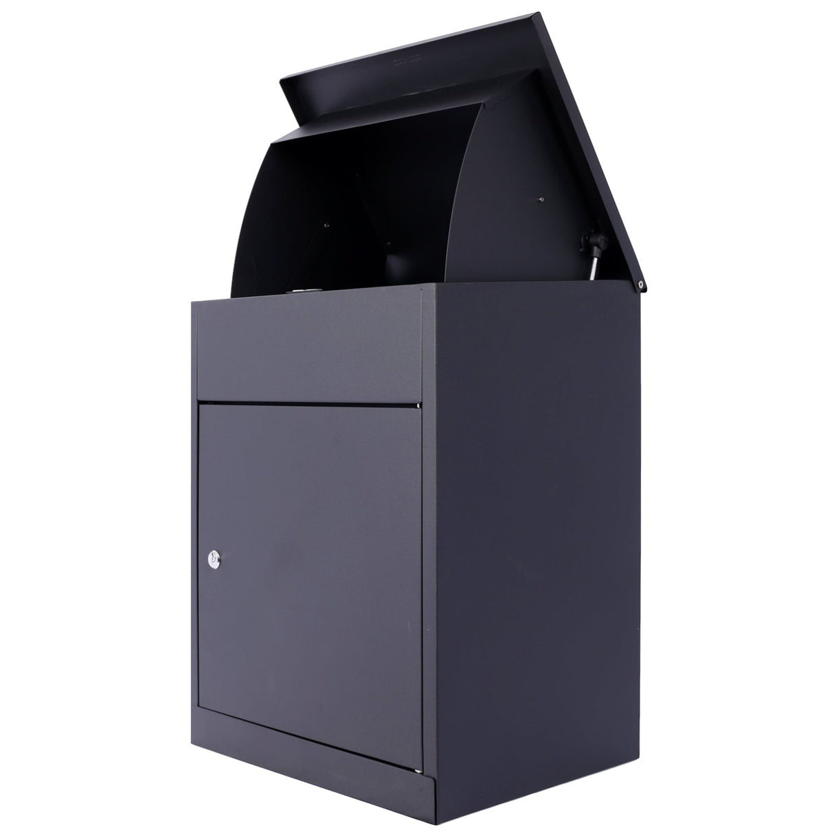 Package Delivery Boxes Galvanized Steel Parcel Mailbox Wall Mounted Lockable Anti - Theft - Black - Fab Heavy Parts