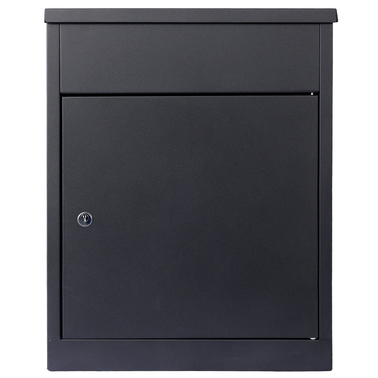 Package Delivery Boxes Galvanized Steel Parcel Mailbox Wall Mounted Lockable Anti - Theft - Black - Fab Heavy Parts