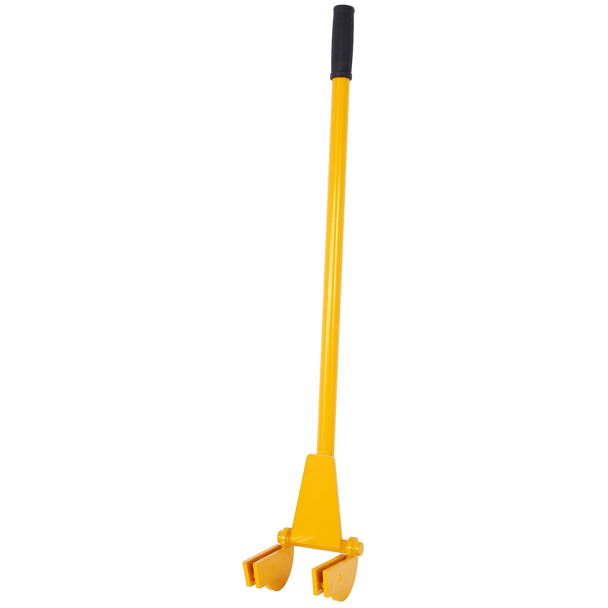Pallet Buster Tool with 43in Long Handle Deck Wrecker Pry Bar Board Removal - Yellow - Fab Heavy Parts