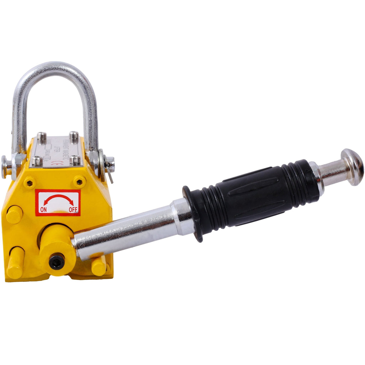 Permanent Magnetic Lifting with Release 220lbs/100kg Heavy Duty Magnet 2.5 Safety Factor Neodymium & Steel - Fab Heavy Parts