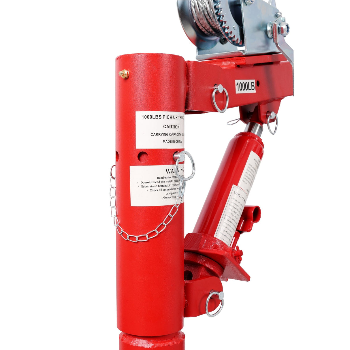 Pickup Truck Crane With Manual Winch Four Capacity for 500 lbs 600 lbs 700 lbs 1000 lbs Heavy Duty Lifting - Fab Heavy Parts