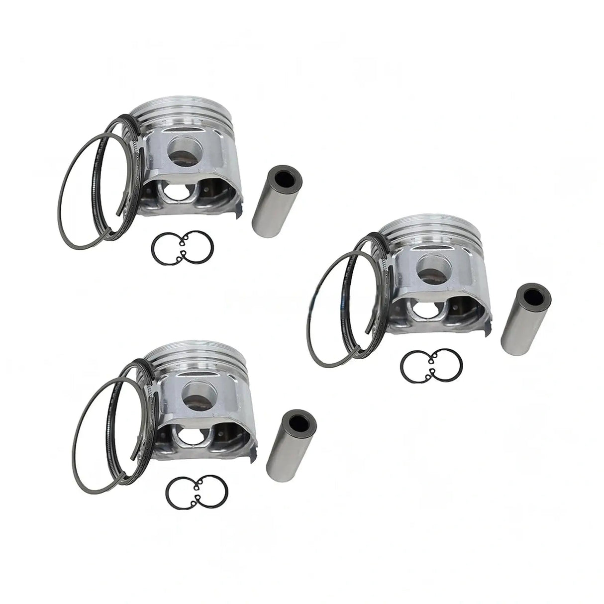 Piston Kit 129100-22080 for Yanmar 4TNA78 Komatsu 3D78-1A 3D78-1C 3D78-1D 3D78-1E 3D78-1F Engine - Fab Heavy Parts