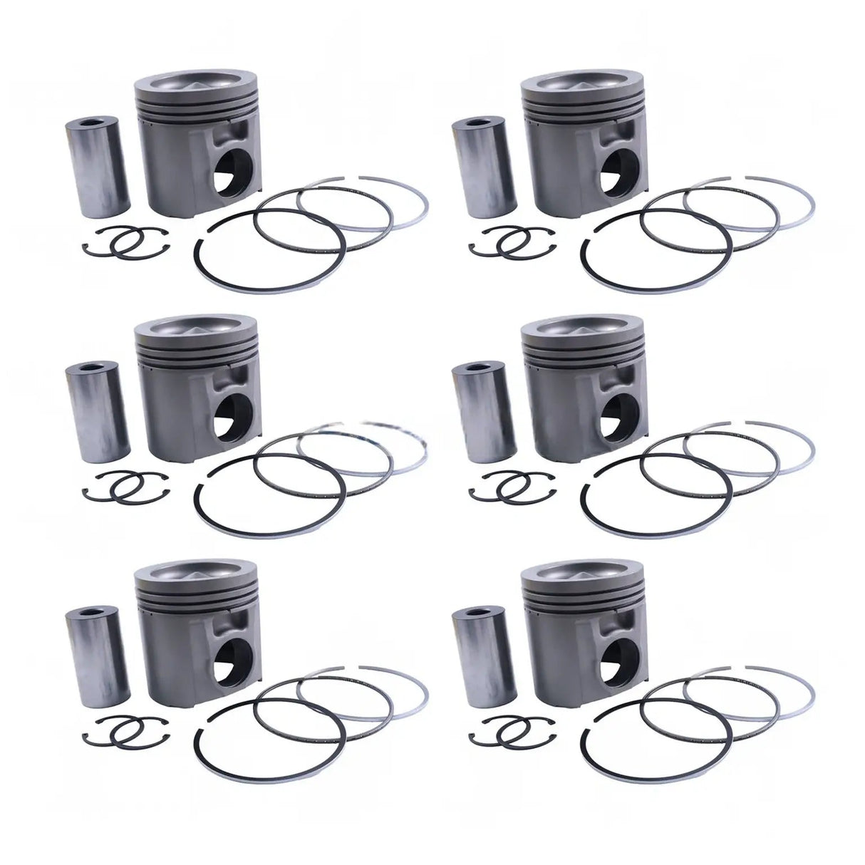 Piston Kit 4089246 4001106 for Cummins Engine QSK45 QSK60 Komatsu Truck AFE48-CQ AFE48-CU AFE48-CX - Fab Heavy Parts