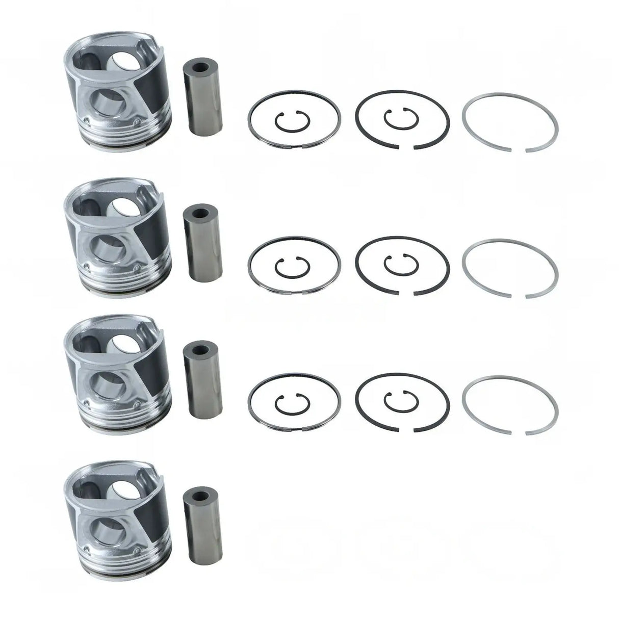Piston Kit 8094740 for Kobelco Engine F4GE9684B F4GE9684C F4GE9484A J600 Excavator SK210-8