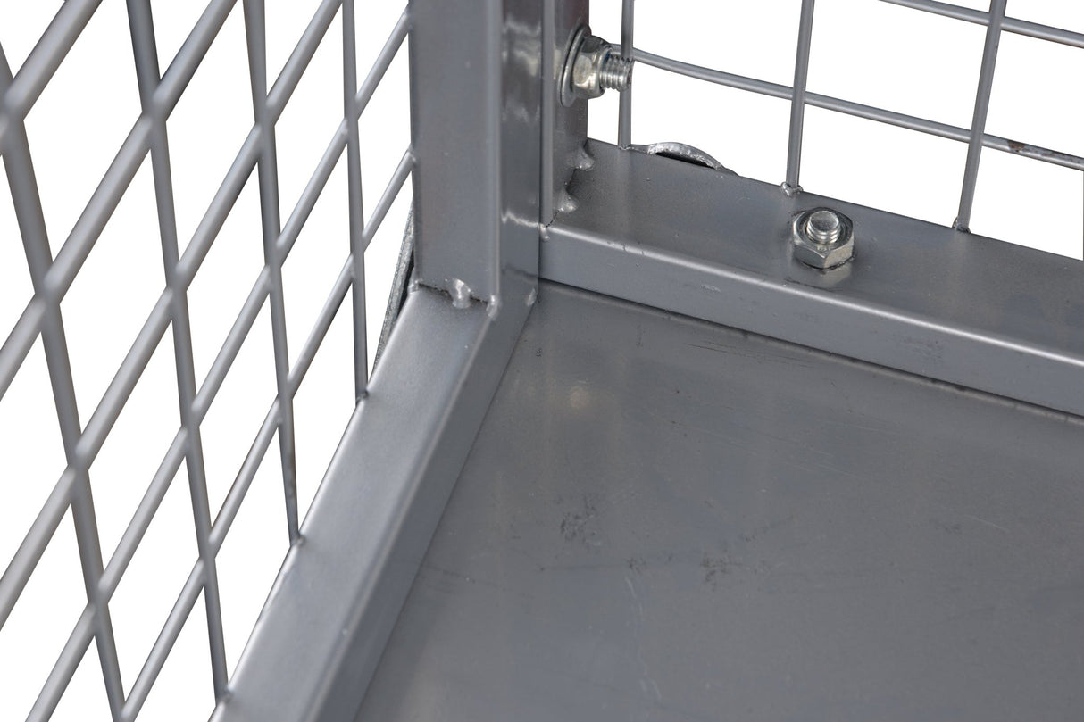 Platform Truck with Cage 6 - in - 1 Platform Hand Truck with 6" Casters Removable Side Swivel Wheel 1800lbs Capacity - Fab Heavy Parts