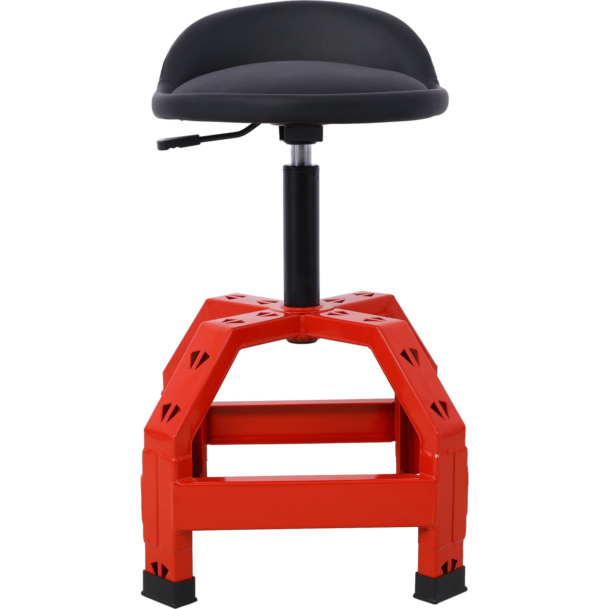 Pneumatic 360 Degree Swivel Stool Creeper Seat Heavy Duty 300 lbs Capacity - Red - Fab Heavy Parts