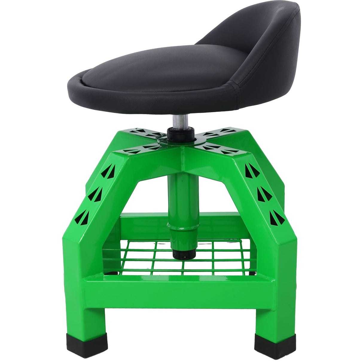 Pneumatic 360 Degree Swivel Stool Rolling Creeper Seat Heavy Duty with Casters 300 lbs Capacity - Green - Fab Heavy Parts