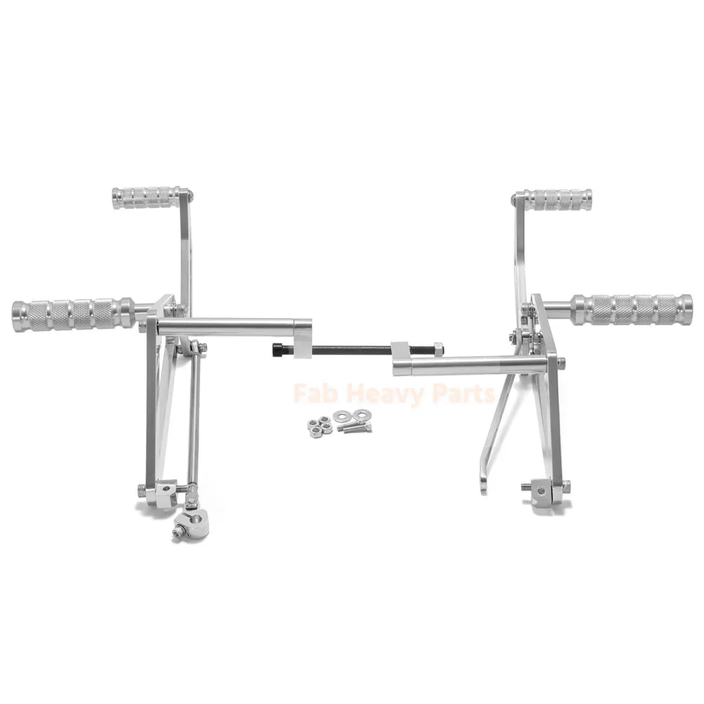 Polished Silver Forward Controls Footpeg Fits for Suzuki Intruder 800 750 VS800 VS750 - Fab Heavy Parts