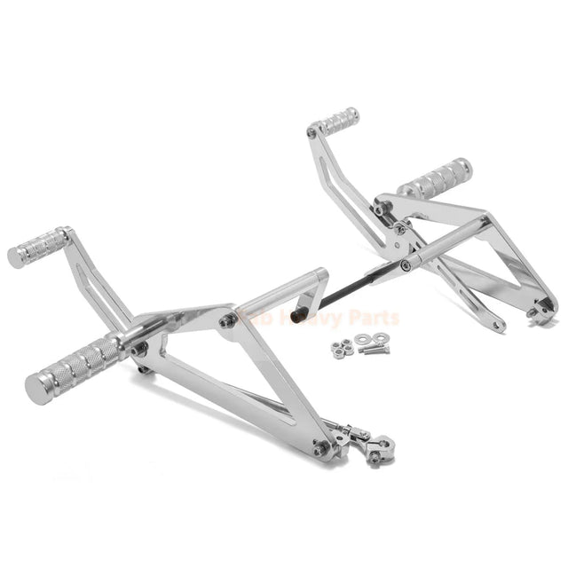 Polished Silver Forward Controls Footpeg Fits for Suzuki Intruder 800 750 VS800 VS750 - Fab Heavy Parts