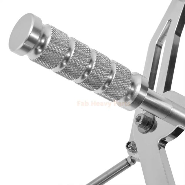 Polished Silver Forward Controls Footpeg Fits for Suzuki Intruder 800 750 VS800 VS750 - Fab Heavy Parts