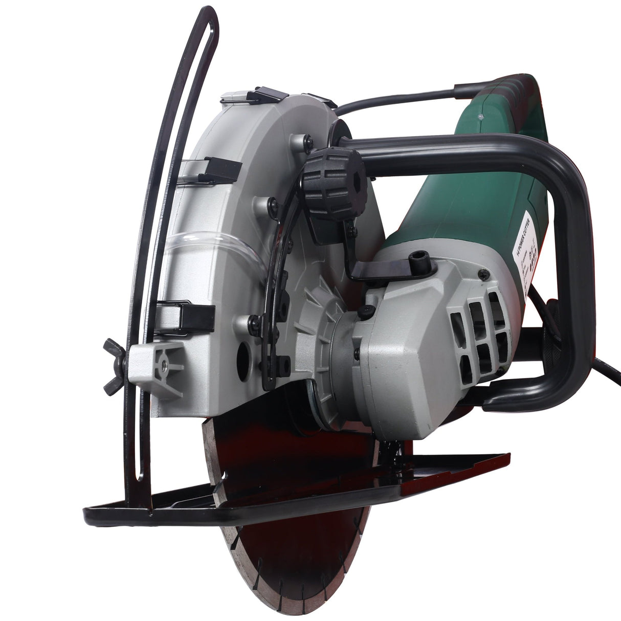 Portable 14" Wet/Dry Electric Corded Circular Concrete Saw/Power Angle Cutter 2600W w/Water Line & Guide Roller With Blade ETL Certificate - Fab Heavy Parts