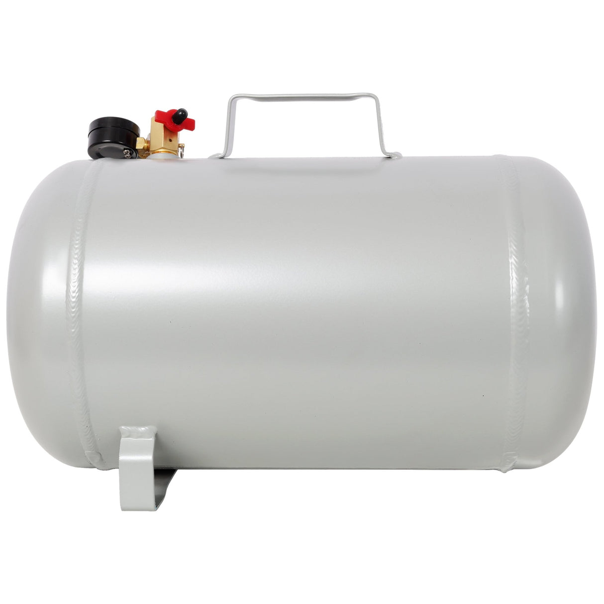 Portable 5 Gallon Aluminum Air Tank Lightweight Durable Air Compressor Tank with Pressure Gauge Safety Valve and 47 Inch Hose for Easy Tool Connection - Fab Heavy Parts