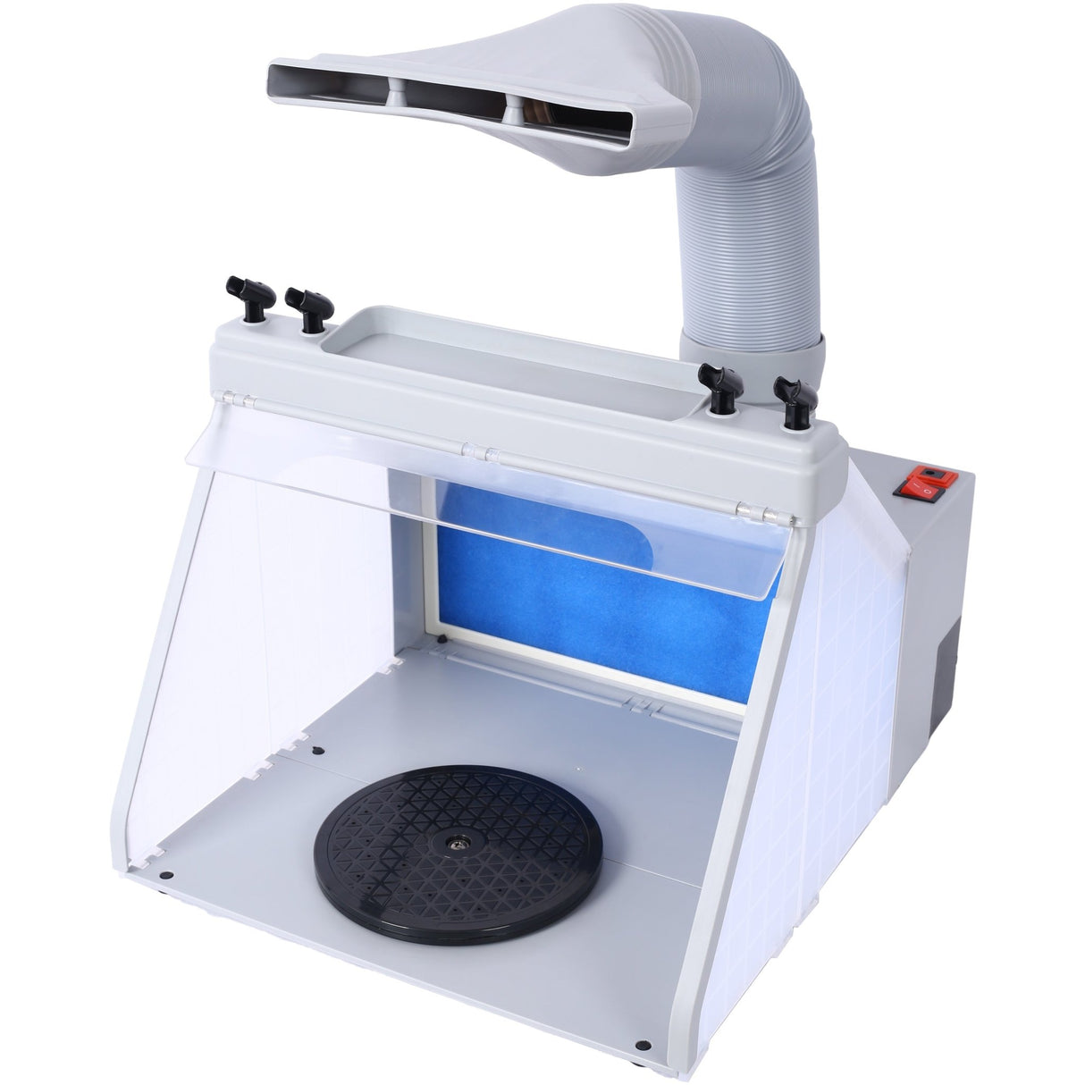 Portable Airbrush Spray Booth Kit Includes 3 Led Lights 4 Airbrush Holders and 1 Paint Holder - Fab Heavy Parts
