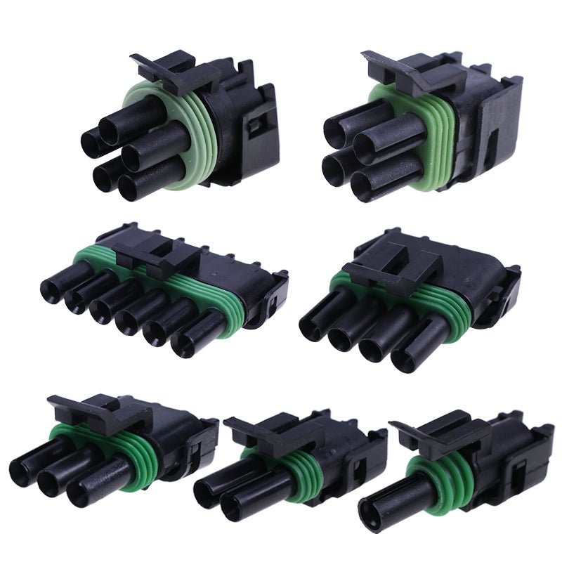Pro Weather Pack Connector Kit WP - 1104 With Non - Ratcheting Crimp Tool - Fab Heavy Parts