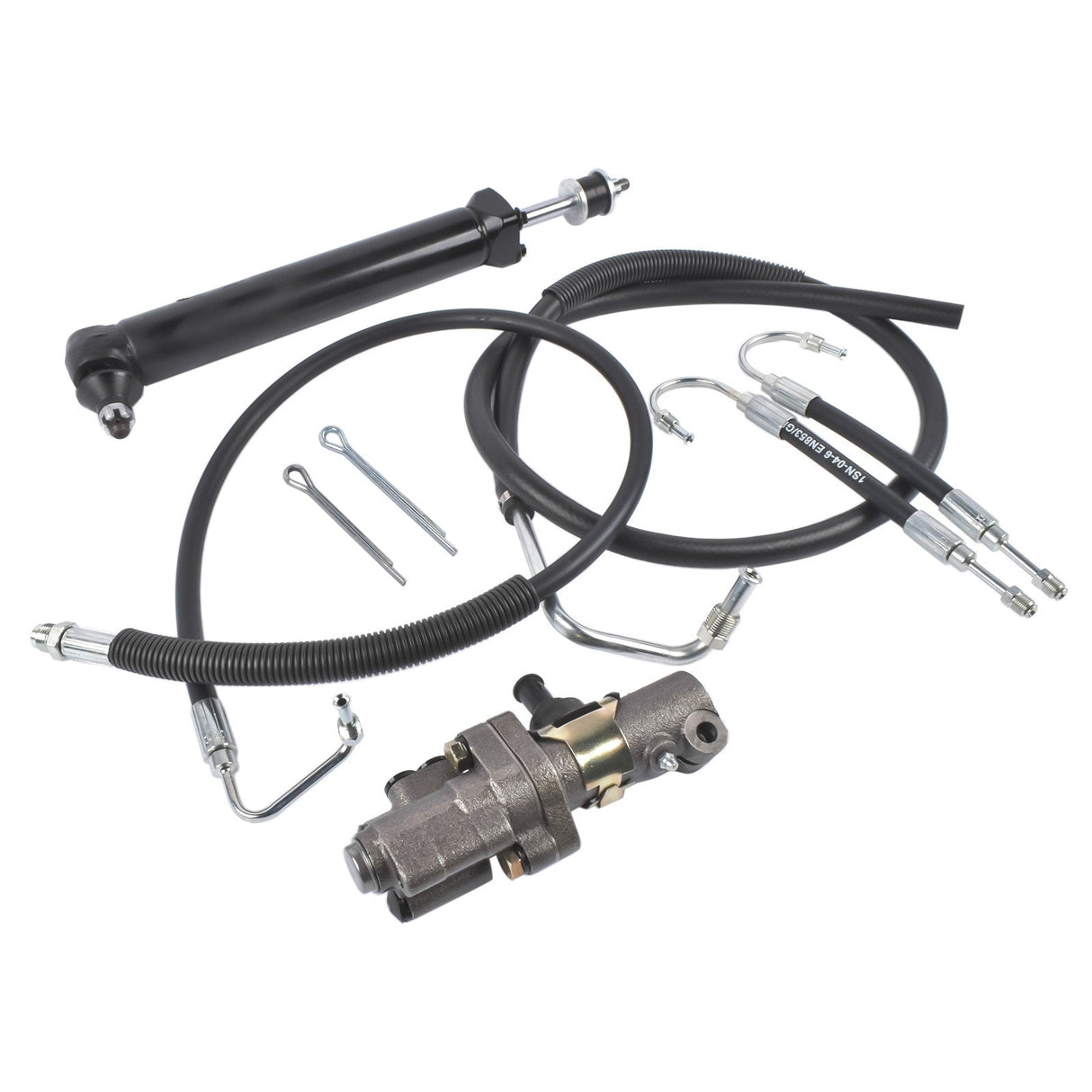 PS1A-PSV2-PSHKIT5 Power Steering Cylinder Valve Hoses Kit for Chevy Bel Air Impala 1960-1964 Base - Fab Heavy Parts