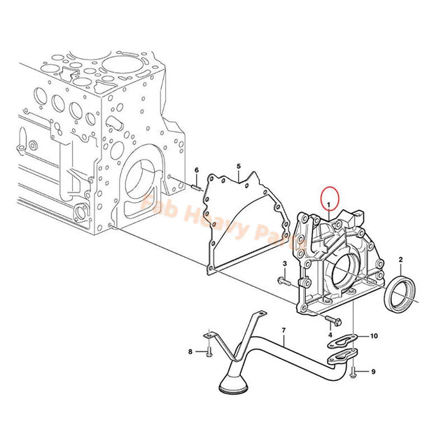 ボルボエンジンD6D D6E D6H用のオイルポンプVOE23170999