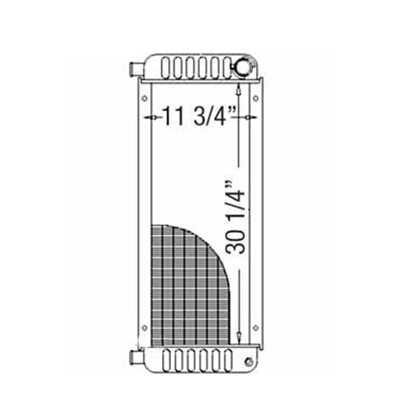 Radiator 6648799 Aftermarket Replacement For Bobcat 843 2000 Loader - Fab Heavy Parts