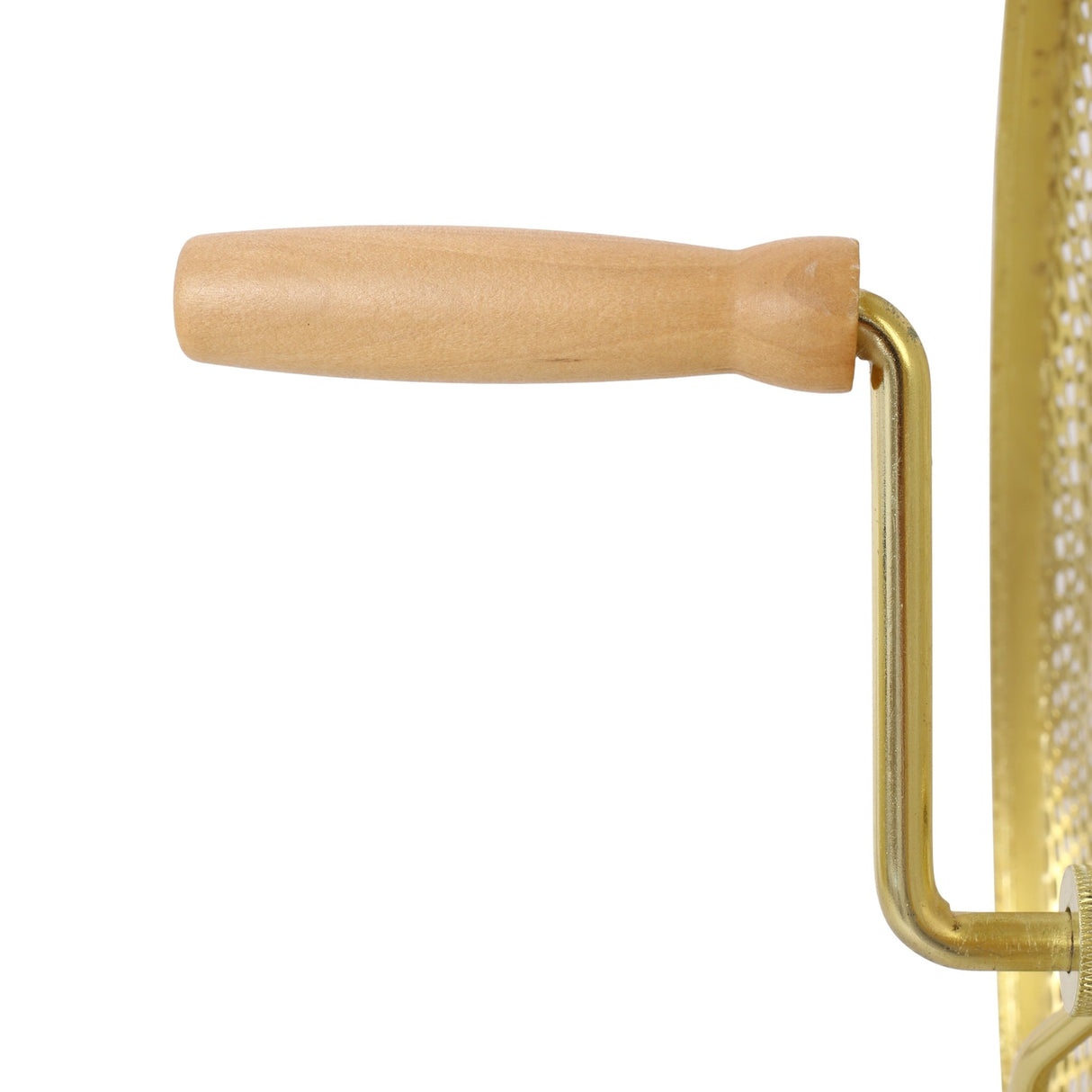 Raffle Drum Holds 10000 Tickets or 300 Ping Pong Balls Metal Lottery Spinning Drawing with Wooden Turning Handle 14.8 x Ø21.26 inch Brass Plated - Fab Heavy Parts