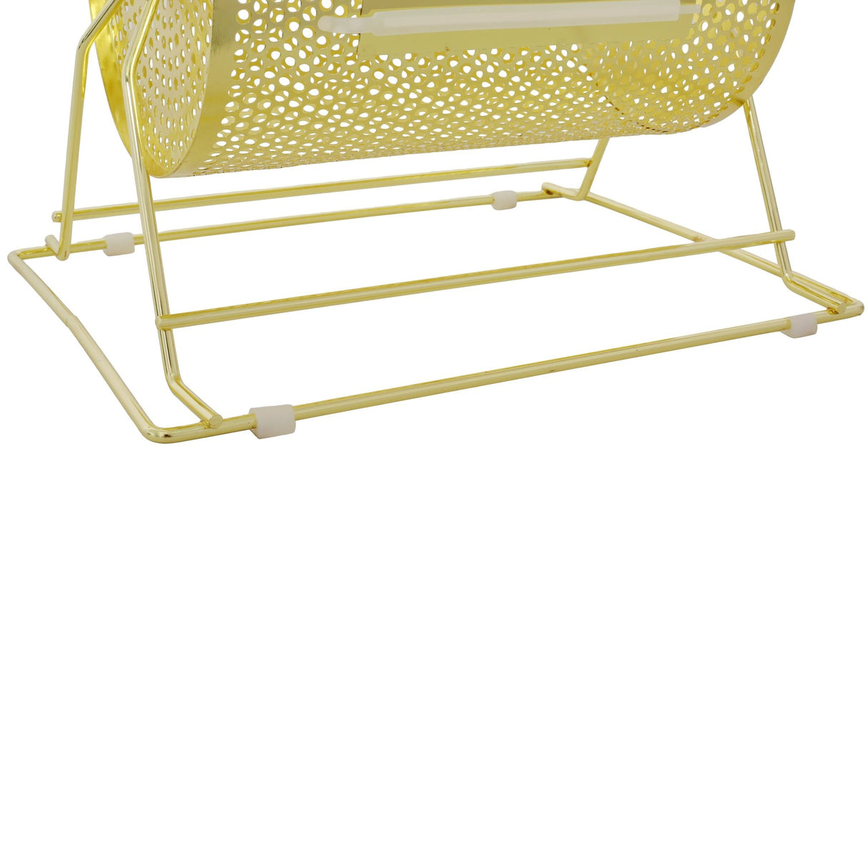 Raffle Ticket Spinner 12 x 8 Inch Drum Lottery Spinning Drawing Brass Plated Roll Box with Wooden Turning Handle Holds 2500 Tickets or 100 Ping Pong Balls for Events - Fab Heavy Parts