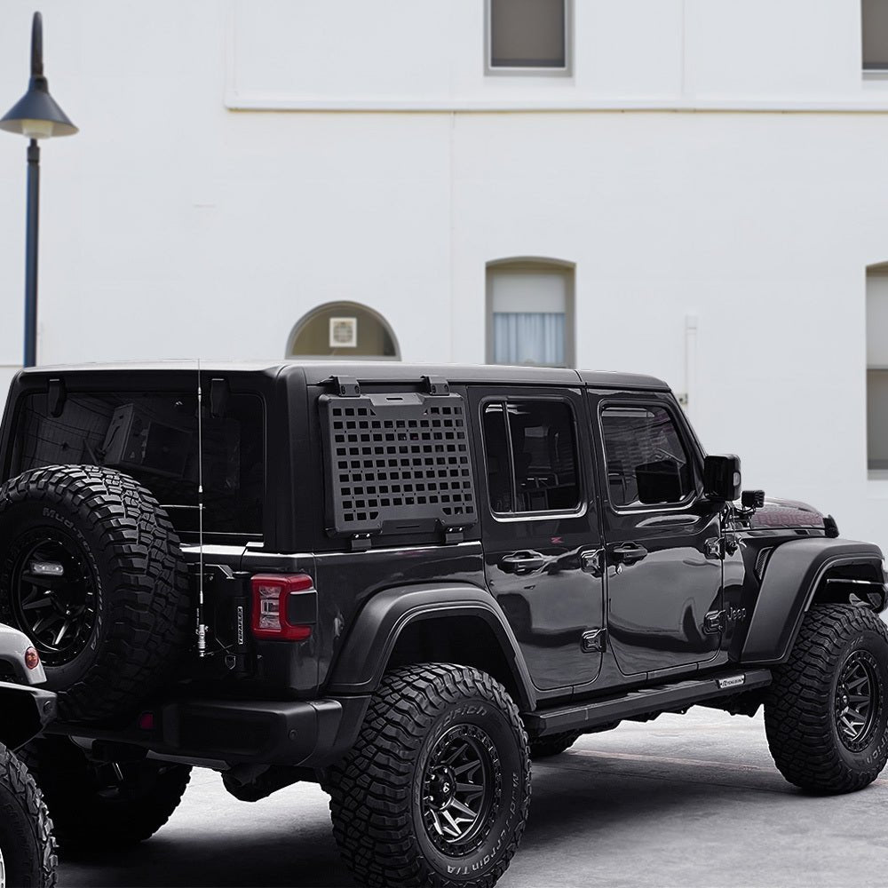 Rear Window Molle Panel Modular Storage for 2018 - 2023 Jeep Wrangler JL 4 Doors Right Side (Passenger Side) - Fab Heavy Parts