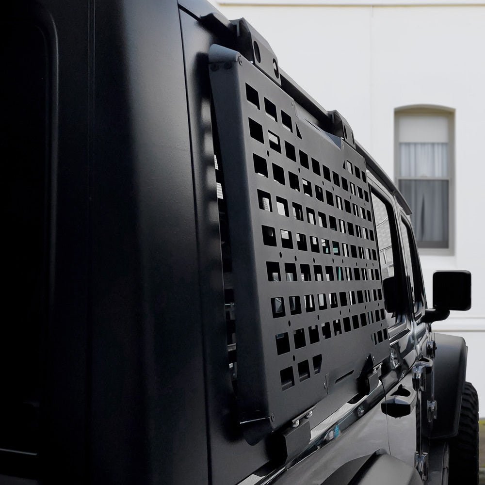 Rear Window Molle Panel Modular Storage for 2018 - 2023 Jeep Wrangler JL 4 Doors Right Side (Passenger Side) - Fab Heavy Parts