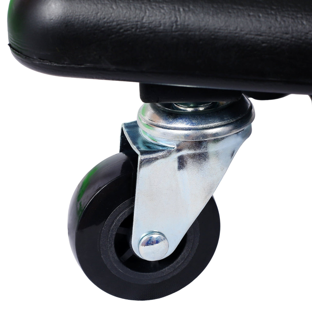 Roller Mechanic Detailing Creeper Utility Seat Stool with Wheels Removable Tool Trays Drawer 300 Lbs Capacity - Green - Fab Heavy Parts