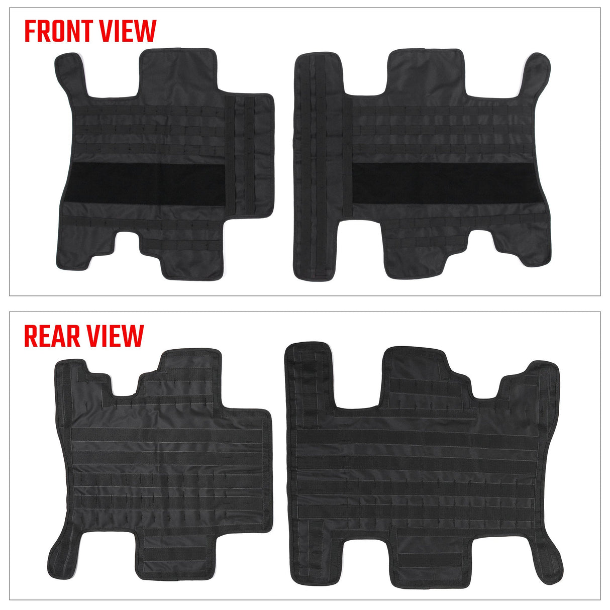 Roof Liner Organizer Overhead Storage Jacket For Ford Bronco 2021 - 2024 2/4 Doors Roof Tactical Vest Accessories With 5 Molle Pouch - Fab Heavy Parts