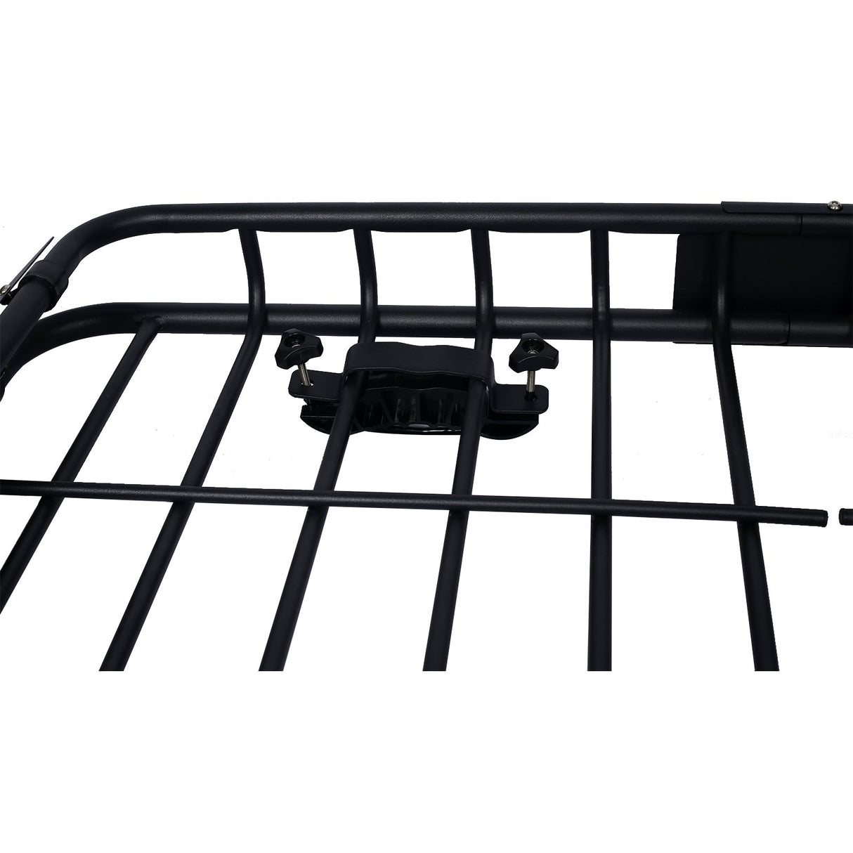 Rooftop Cargo Carrier Basket Rack Mount 42" Steel - Black - Fab Heavy Parts