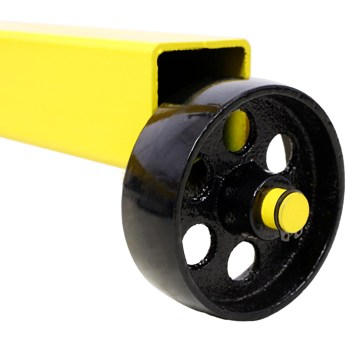 Rotating Coyote Engine Stand with 1000 - Lb Capacity Hoists & Stands Test Run - Yellow - Fab Heavy Parts