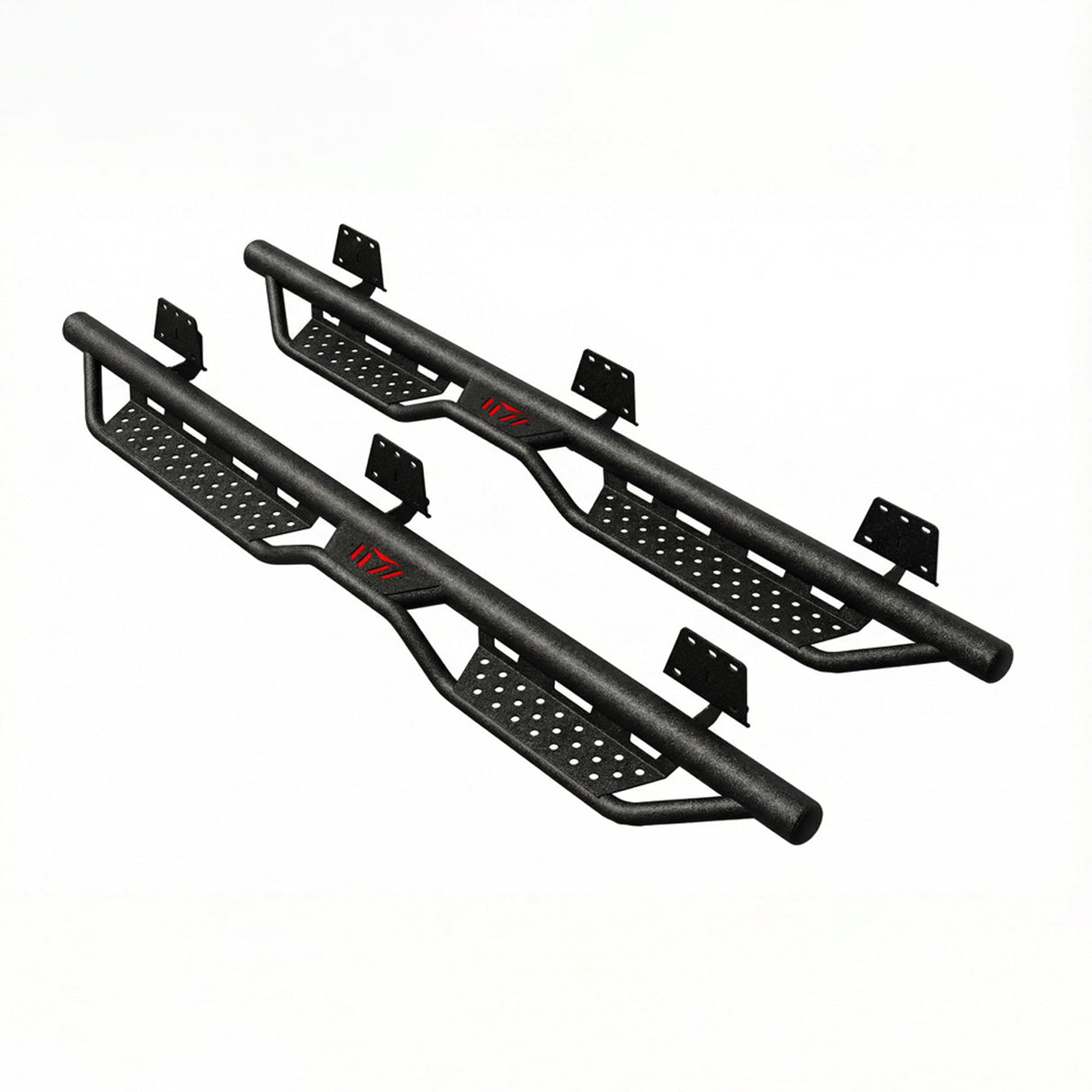 Running Boards Compatible with 2019 - 2026 Dodge Ram 1500 New Body Crew Cab, 6 inch Two - Stair Side Steps Nerf Bars (Excl 19 - 26 1500 Classic) - Fab Heavy Parts