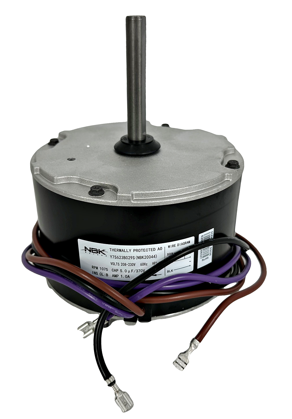 Aftermarket Replaces Genteq 3S012 Motor 1/6 HP 1075 RPM 208-230 20044