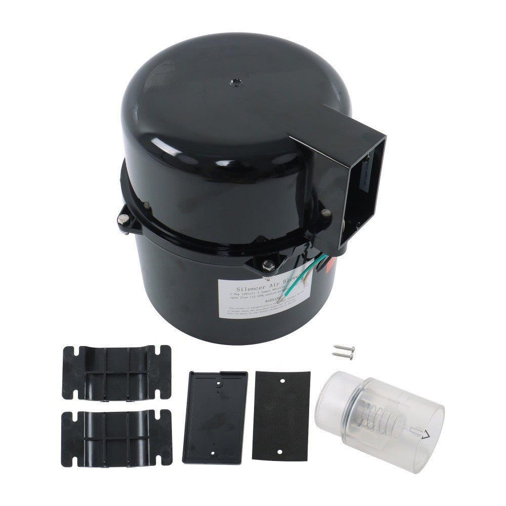 Air Supply Silencer Pool Spa Hot Tub Blower For 2 In Plumbing 1.5HP 120V 6315141